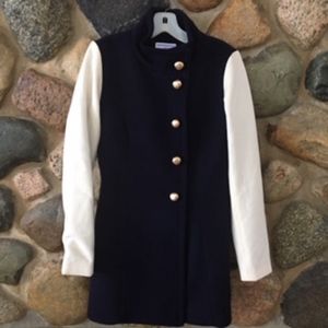 Sasha Rhett Military Two-Tone Coat, Size S